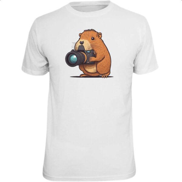 Camiseta Unissex Capivara fotografica