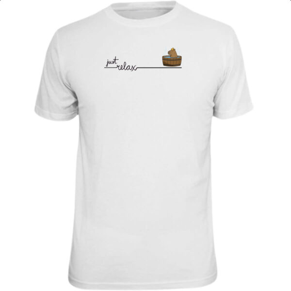 Camiseta Unissex Capivara just relax