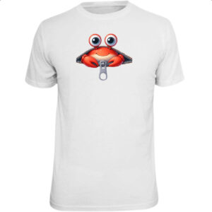 Camiseta Unissex Caranguejo no ziper