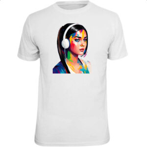 Camiseta Unissex Adolescente headset pintura