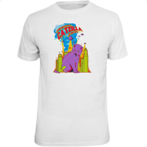 Camiseta Unissex Catzilla o gato Godzilla