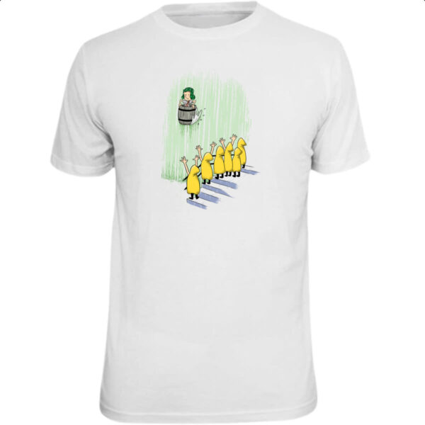 Camiseta Unissex Chaves descendo as cataratas em um barril