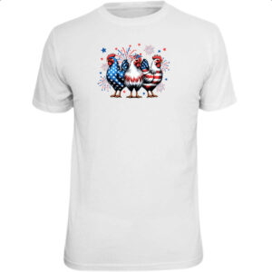 Camiseta Unissex Chicken EUA