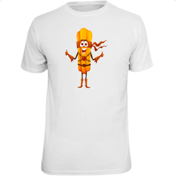 Camiseta Unissex Churros Super Heroi
