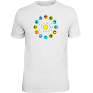 Camiseta Unissex Circulo do Zodiaco Signos