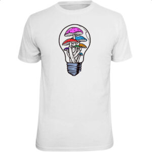 Camiseta Unissex Cogumelos em lampada