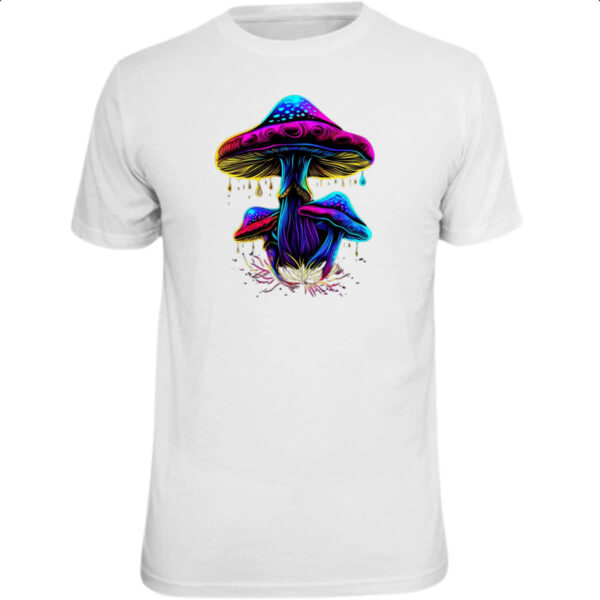 Camiseta Unissex Cogumelos neon