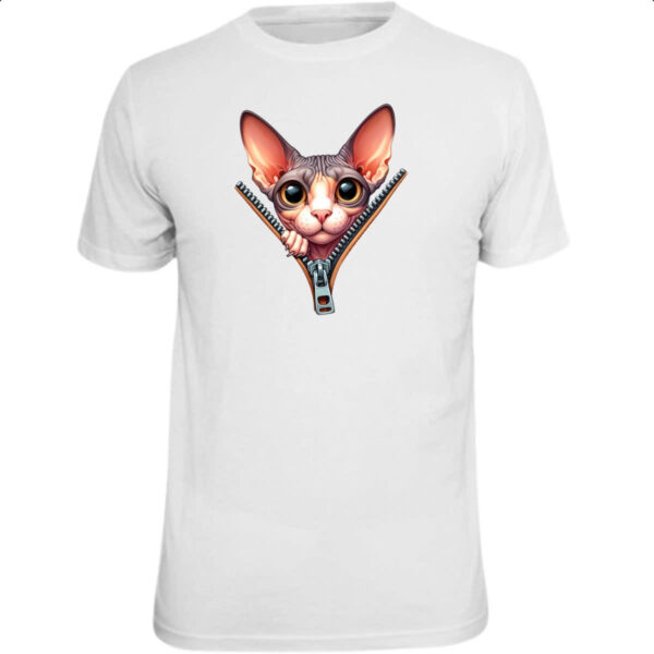 Camiseta Unissex Cornish Rex no ziper