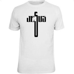 Camiseta Unissex Crucifixo nome de Jesus