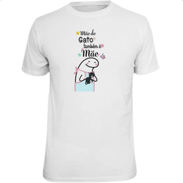 Camiseta Unissex Dia das maes Flork mae de gato