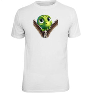 Camiseta Unissex Dinossauro no ziper