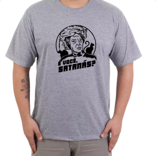 Camiseta Cinza Bruxa do 71 e voce satanas - Imagem 3