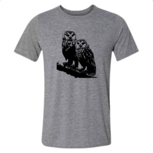 Camiseta Cinza Corujas da neve