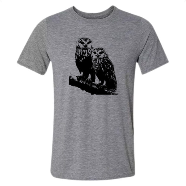 Camiseta Cinza Corujas da neve
