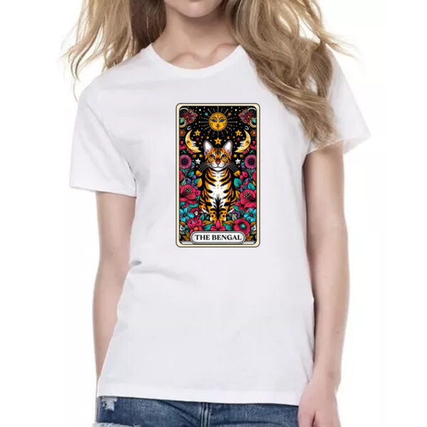 Camiseta Baby Look Taro gato de Bengala - Imagem 2