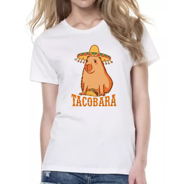 Camiseta Baby Look Tacobara capivara - Imagem 2