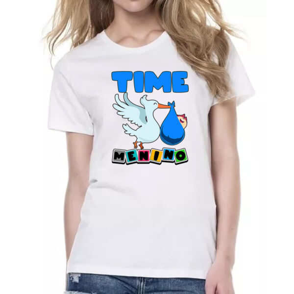 Camiseta Baby Look Cegonha Time Menino - Imagem 2