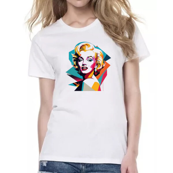 Camiseta Baby Look Marilyn Monroe Portait - Imagem 2