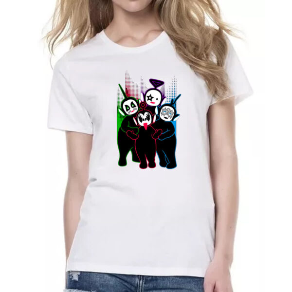Camiseta Baby Look Teletubbies Kiss - Imagem 2