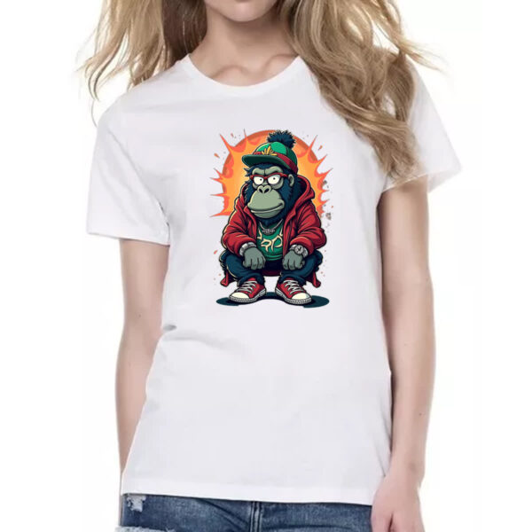 Camiseta Baby Look Macaco Gang Street - Imagem 2
