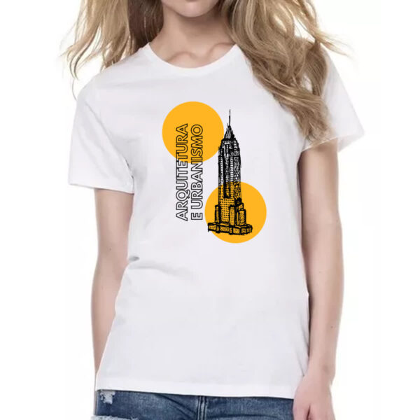 Camiseta Baby Look Arquitetura e urbanismo - Imagem 2