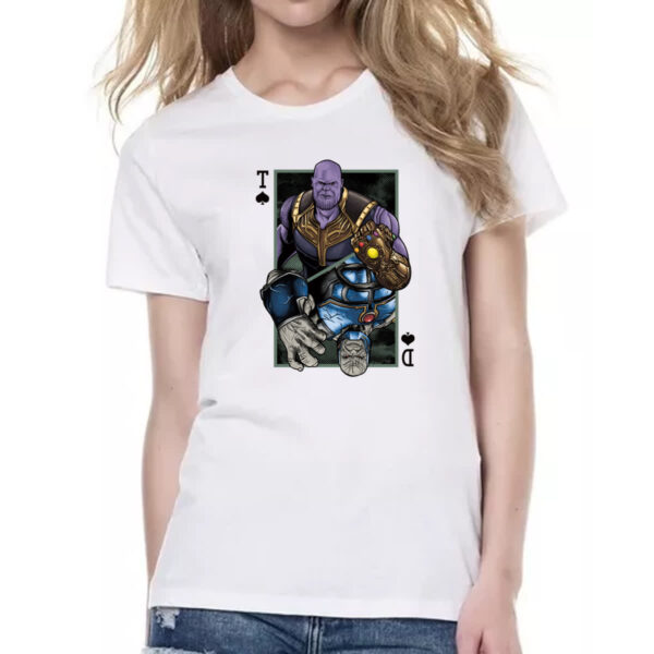 Camiseta Baby Look Thanos e Darkseid - Imagem 2
