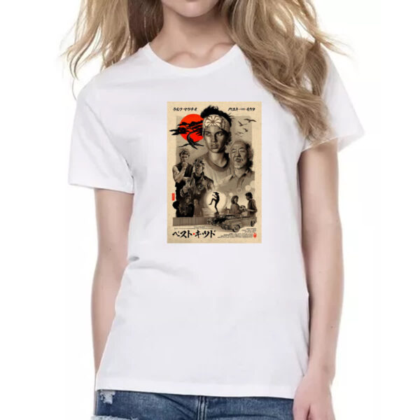 Camiseta Baby Look The Karate Kid Poster Japao - Imagem 2