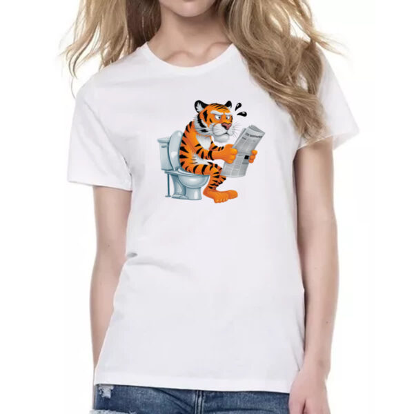 Camiseta Baby Look Tigre na sala de forca - Imagem 2