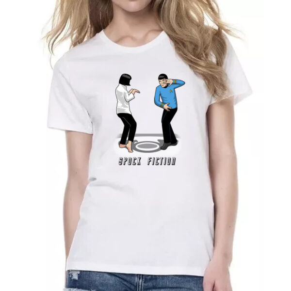 Camiseta Baby Look Spock Fiction - Imagem 2