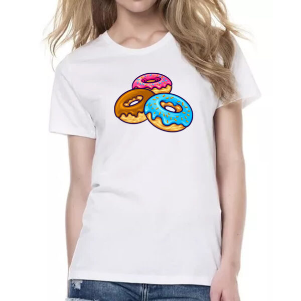 Camiseta Baby Look Trio Donuts - Imagem 2