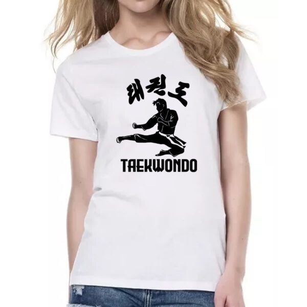 Camiseta Baby Look Taekwondo Kick in the air - Imagem 2