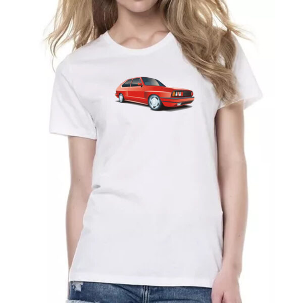 Camiseta Baby Look VW Passat Pointer Vermelho - Imagem 2