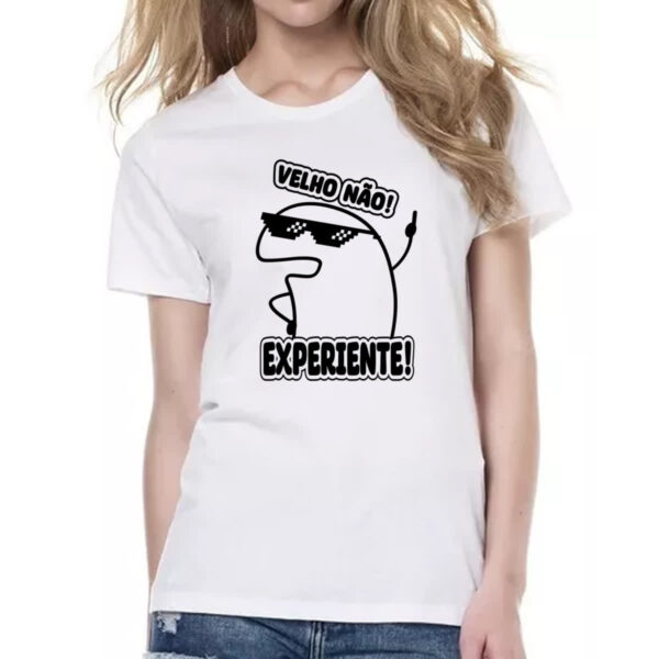 Camiseta Baby Look Velho nao experiente flork - Imagem 2