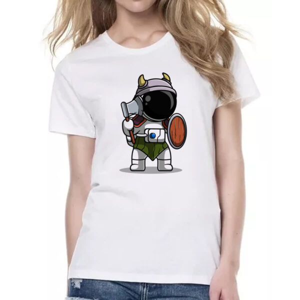 Camiseta Baby Look Viking astronauta - Imagem 2