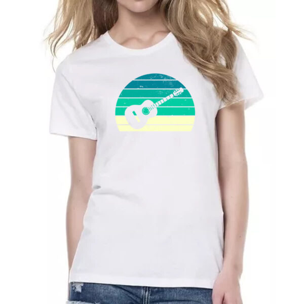 Camiseta Baby Look Violao Sunset Art - Imagem 2