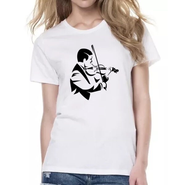 Camiseta Baby Look Violinista - Imagem 2