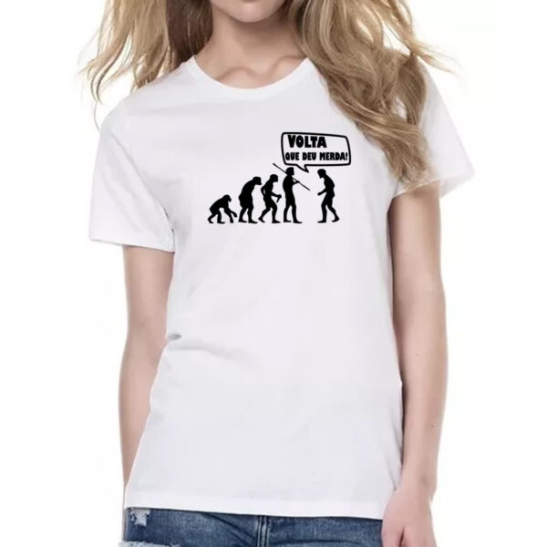 Camiseta Baby Look Volta que deu merda - Imagem 2