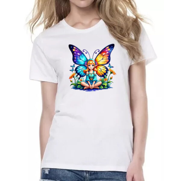 Camiseta Baby Look Borboleta elfo fofinha - Imagem 2