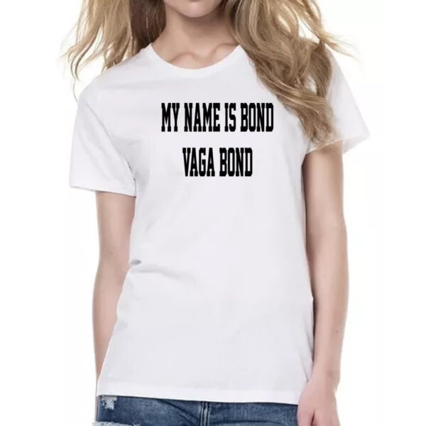 Camiseta Baby Look My name is Bond Vaga Bond - Imagem 2