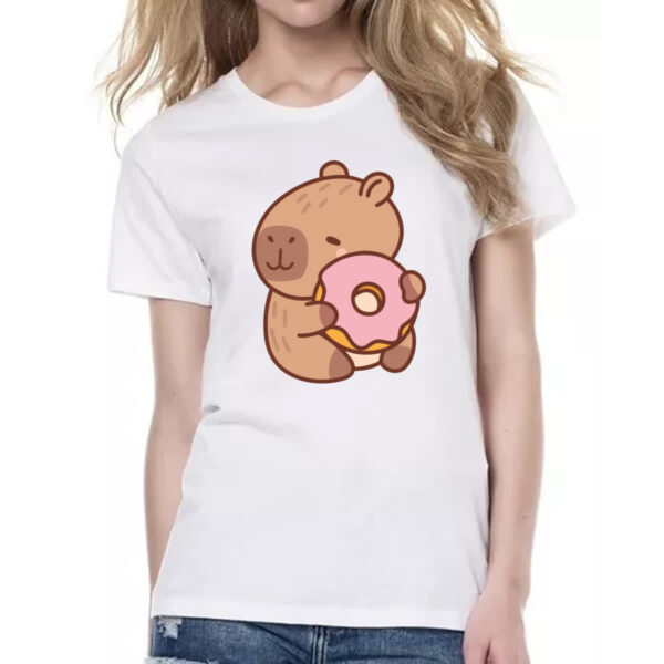 Camiseta Baby Look Capivara Donuts - Imagem 2