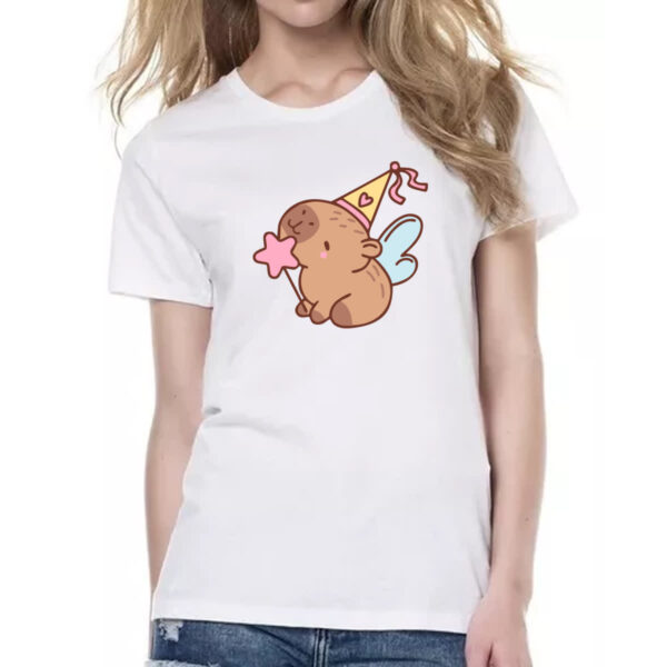 Camiseta Baby Look Capivara Fada - Imagem 2