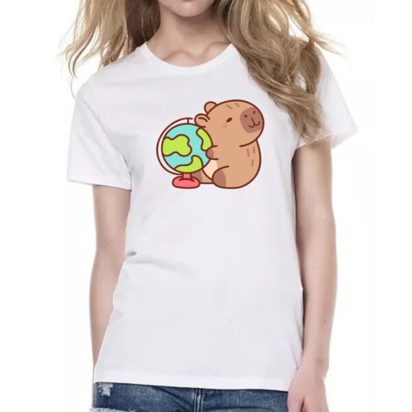 Camiseta Baby Look Capivara Globo - Imagem 2