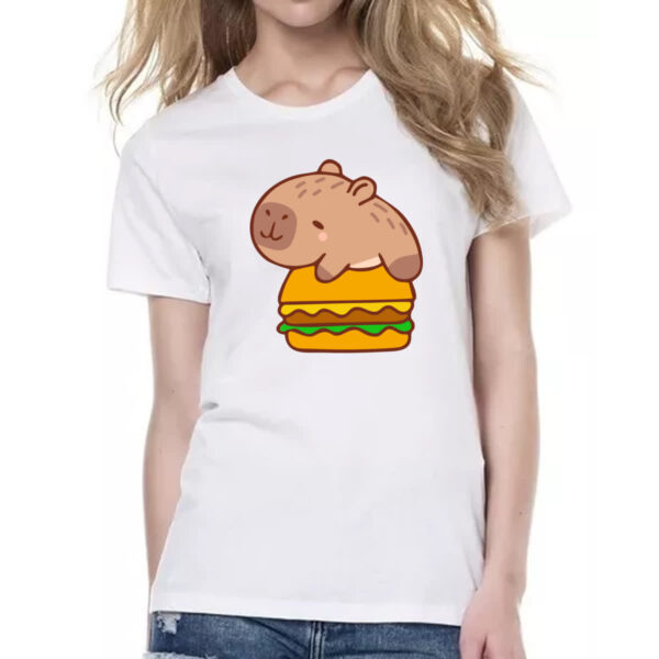Camiseta Baby Look Capivara Hamburguer - Imagem 2
