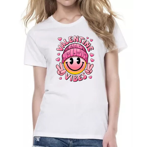 Camiseta Baby Look Valentine vibes - Imagem 2