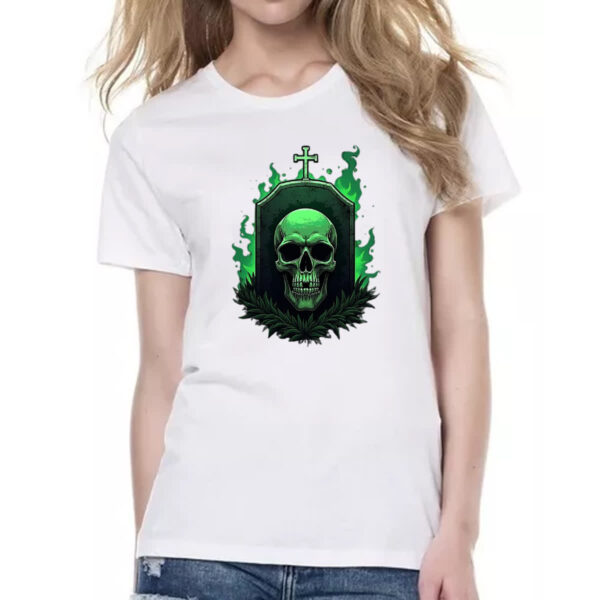 Camiseta Baby Look Skull Lapide - Imagem 2