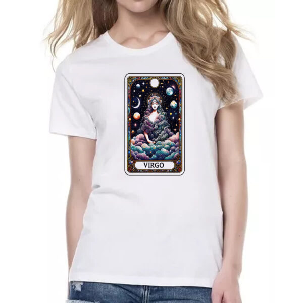 Camiseta Baby Look Signo Carta Taro Virgem - Imagem 2