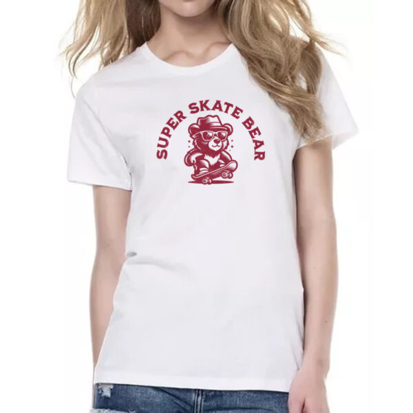 Camiseta Baby Look Urso super skate - Imagem 2