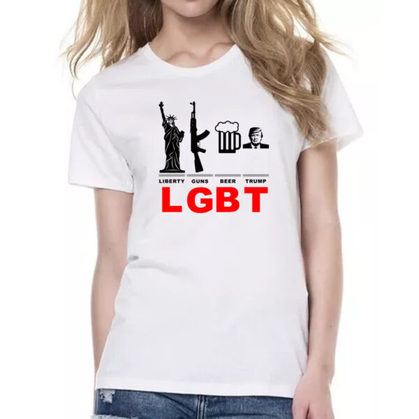 Camiseta Baby Look LGBT - American Parody - Imagem 2