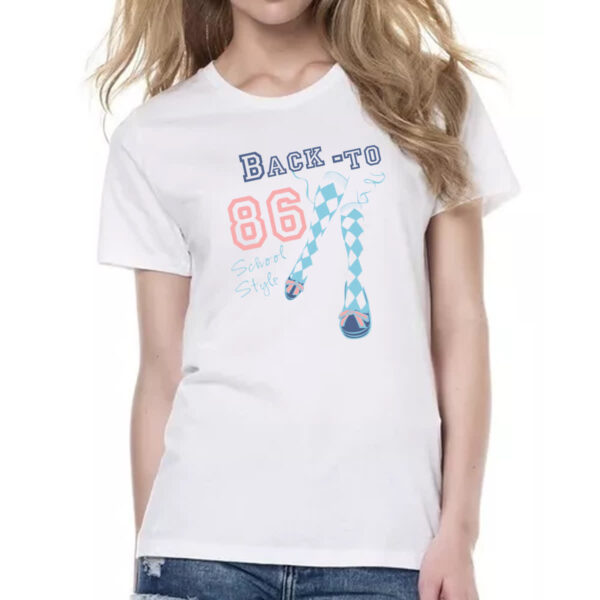 Camiseta Baby Look Back to 86 School Style - Imagem 2