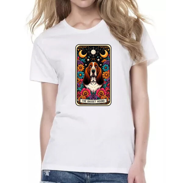 Camiseta Baby Look Taro Cachorro Basset Hound - Imagem 2